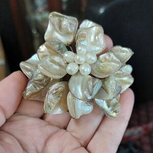 Crafting Art Embellishment Mother Of Pearl Flower
